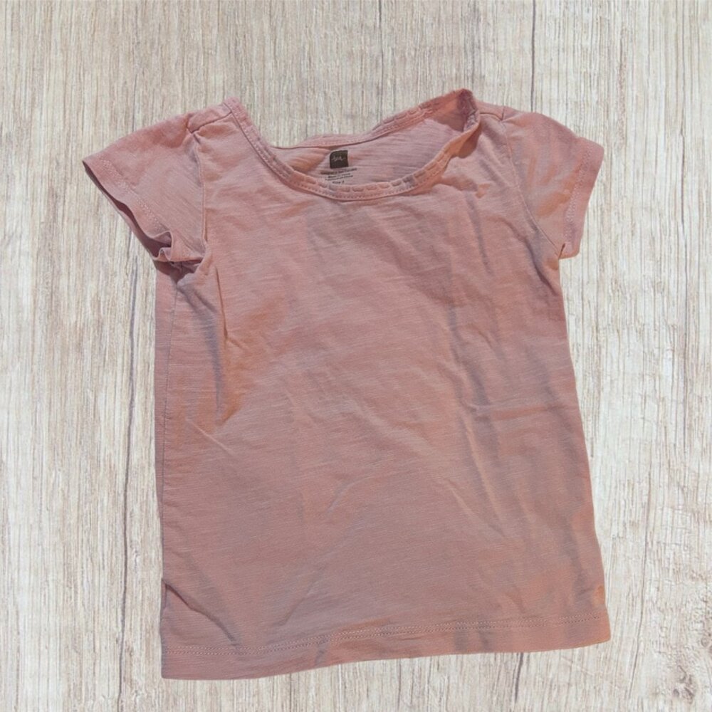 3 Tea Collection Scallop Neck Tee
